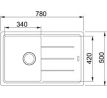 FRANKE Drez BFG 611-78 780 x 500 sahara