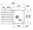 FRANKE Drez SKN 611-79 31/2 790x500 mm