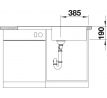 BLANCO 517569 drez ZIA XL 6 S aluminium bez excentru SILGRANIT PuraDur