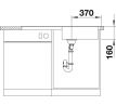 BLANCO 518519 Drez LIVIT XL 6 S leštená nerez s excentrom