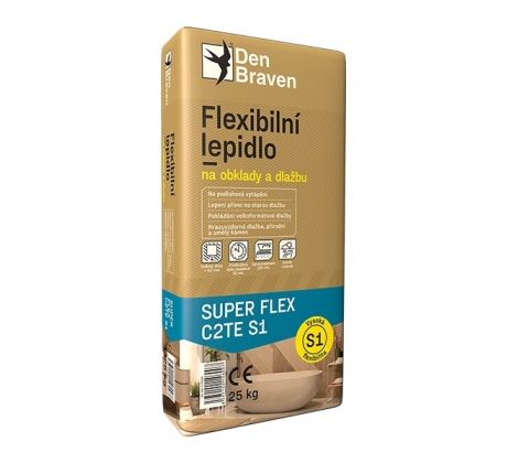 Flexibilné lepidlo na obklady a dlažbu SUPER FLEX C2TE S1